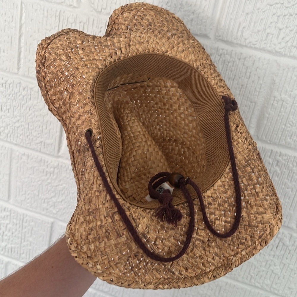 Corona 100% straw beach hat distressed look - Picture 7 of 9